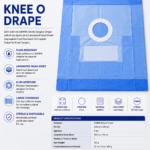RaySafe Knee O Drape 240 × 340 cm sterile surgical drape