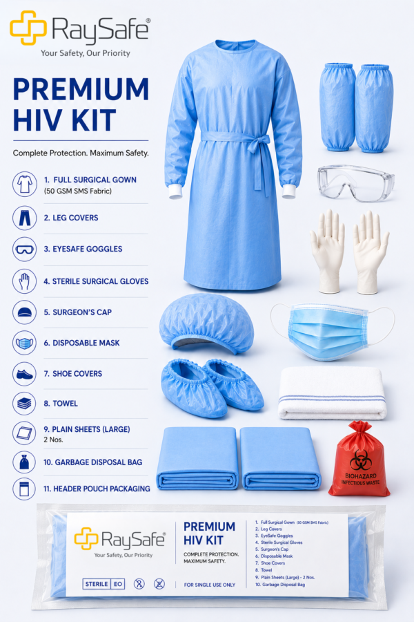 RaySafe Premium HIV Kit sterile surgical PPE kit