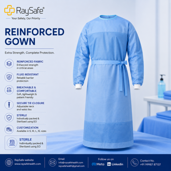 RaySafe Reinforced Surgical Gown sterile surgical gown